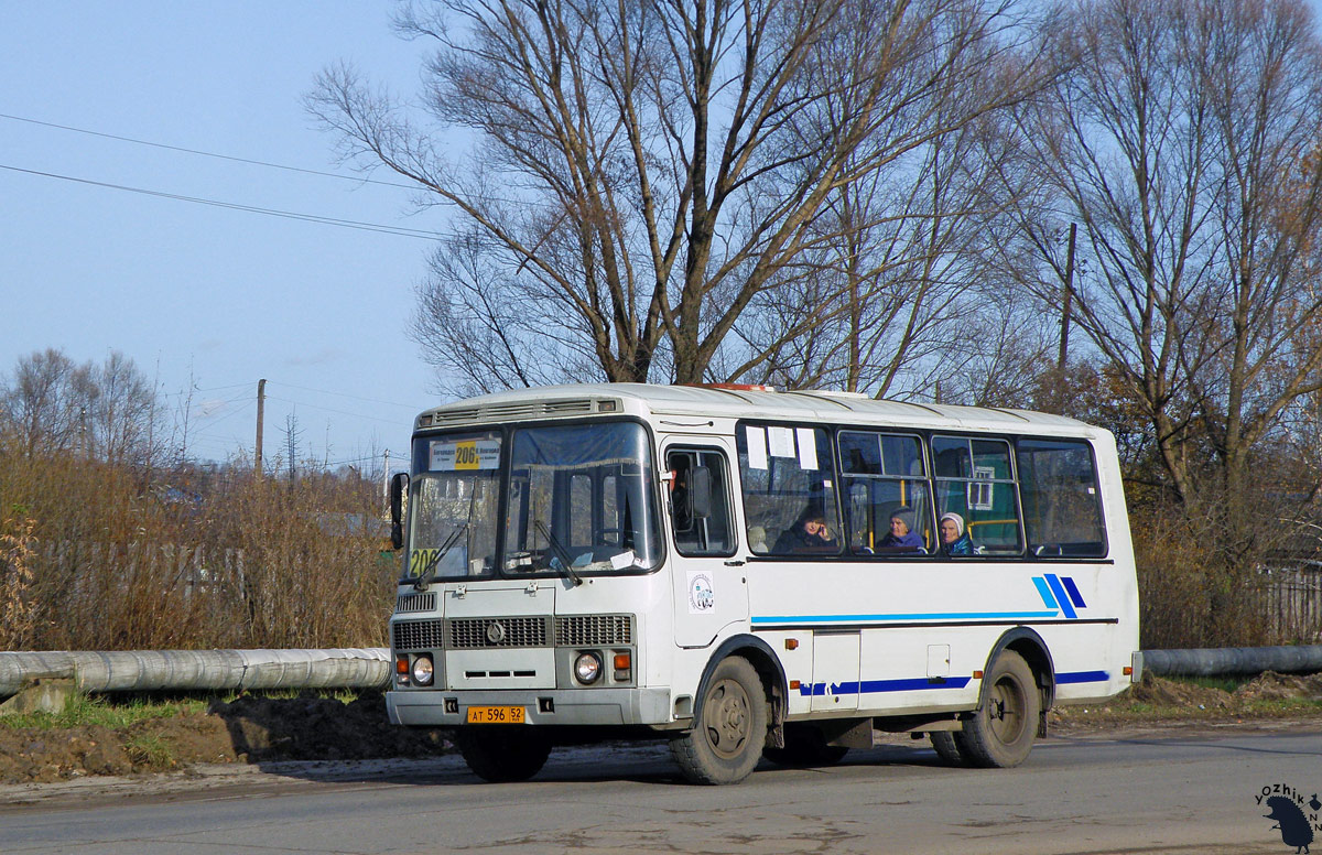 Нижегородская область, ПАЗ-32054 № АТ 596 52