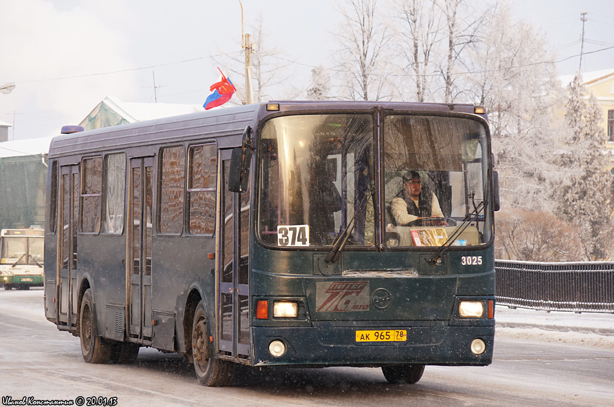 Санкт-Петербург, ЛиАЗ-5256.25 № 3025