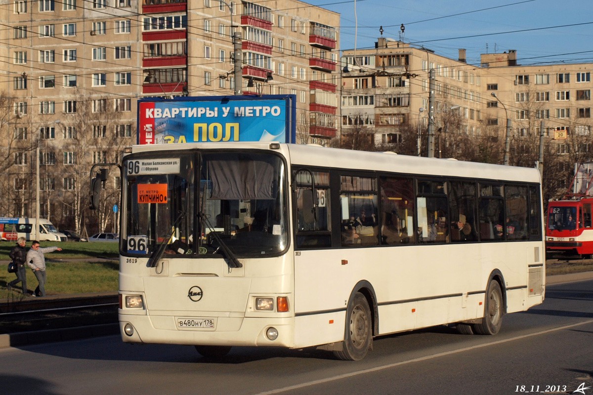 Санкт-Петербург, ЛиАЗ-5293.53 № 3619