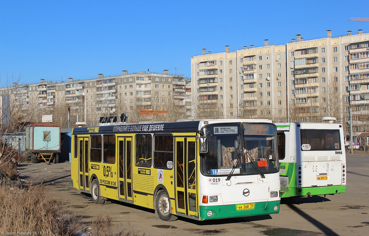 Челябинская область, ЛиАЗ-5256.26 № 019