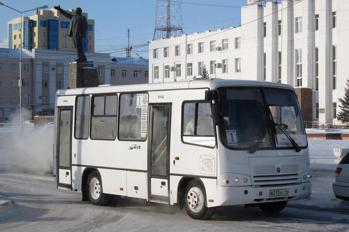 Jakutföld, PAZ-320302-08 sz.: В 212 КС 14