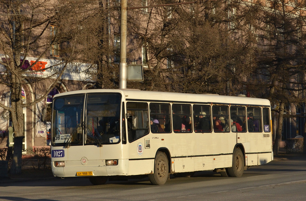 Омская область, Mercedes-Benz O345 № 1027