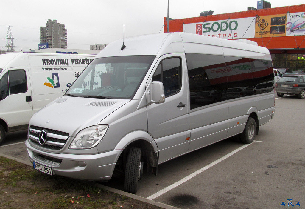 Литва, Mercedes-Benz Sprinter W906 515CDI № FBU 891