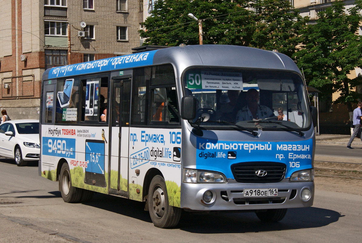 Ростовская область, Hyundai County LWB C09 (ТагАЗ) № А 918 ОЕ 161 — Фото —  Автобусный транспорт