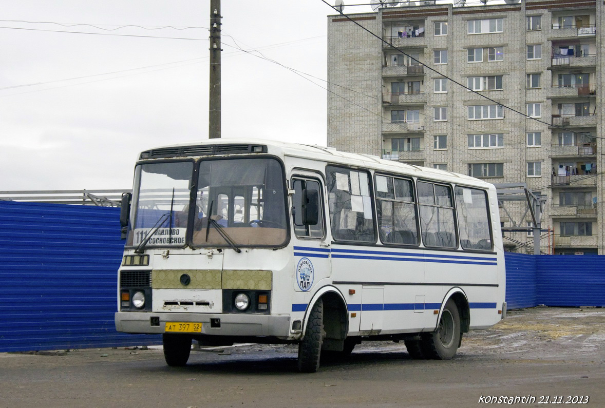 Нижегородская область, ПАЗ-32053 № АТ 397 52