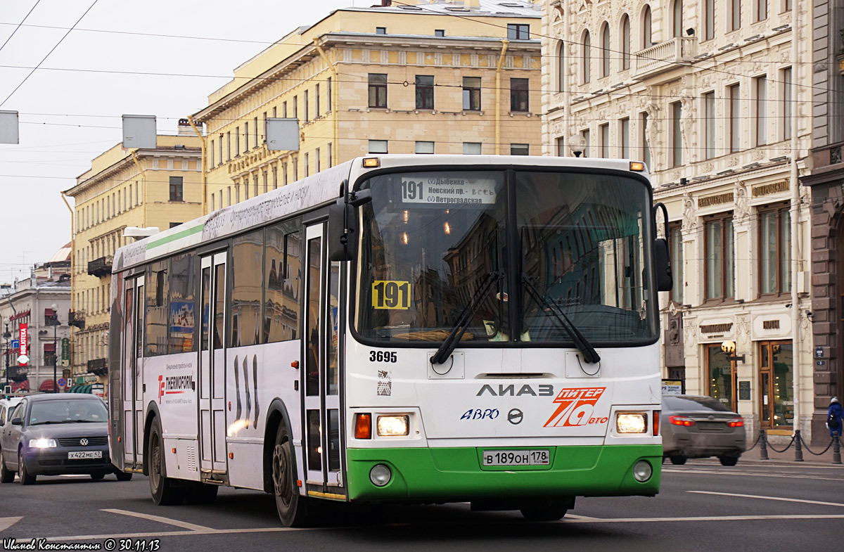 Санкт-Петербург, ЛиАЗ-5293.60 № 3695