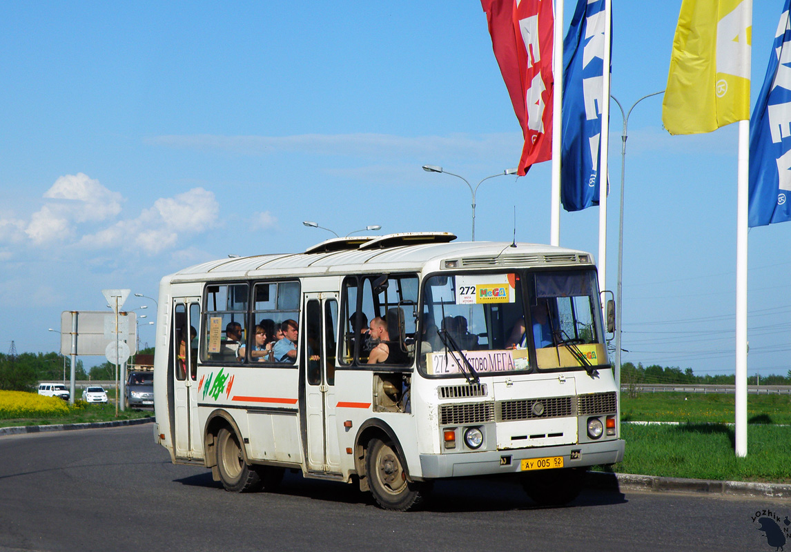 Нижегородская область, ПАЗ-32054 № АУ 005 52