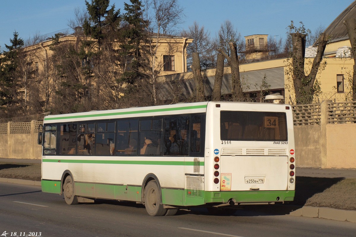 Санкт-Петербург, ЛиАЗ-5293.53 № 3566