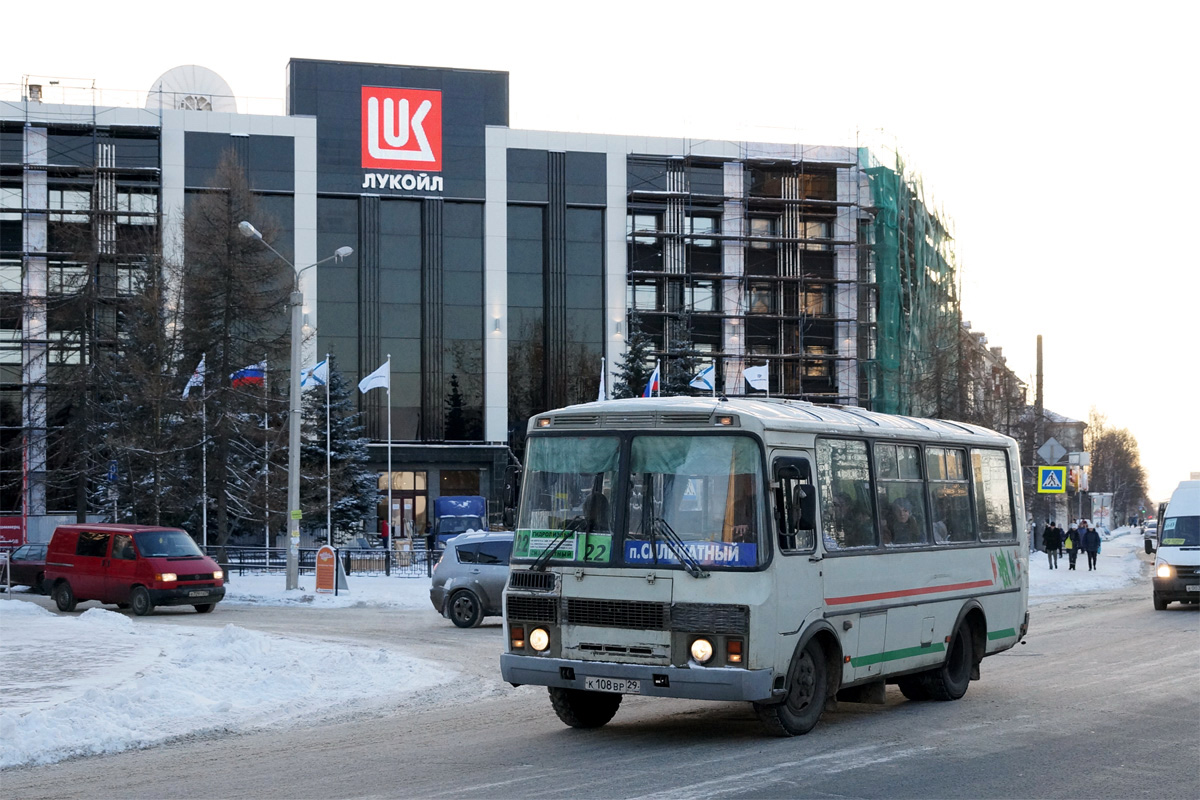 Архангельская область, ПАЗ-32054 № К 108 ВР 29