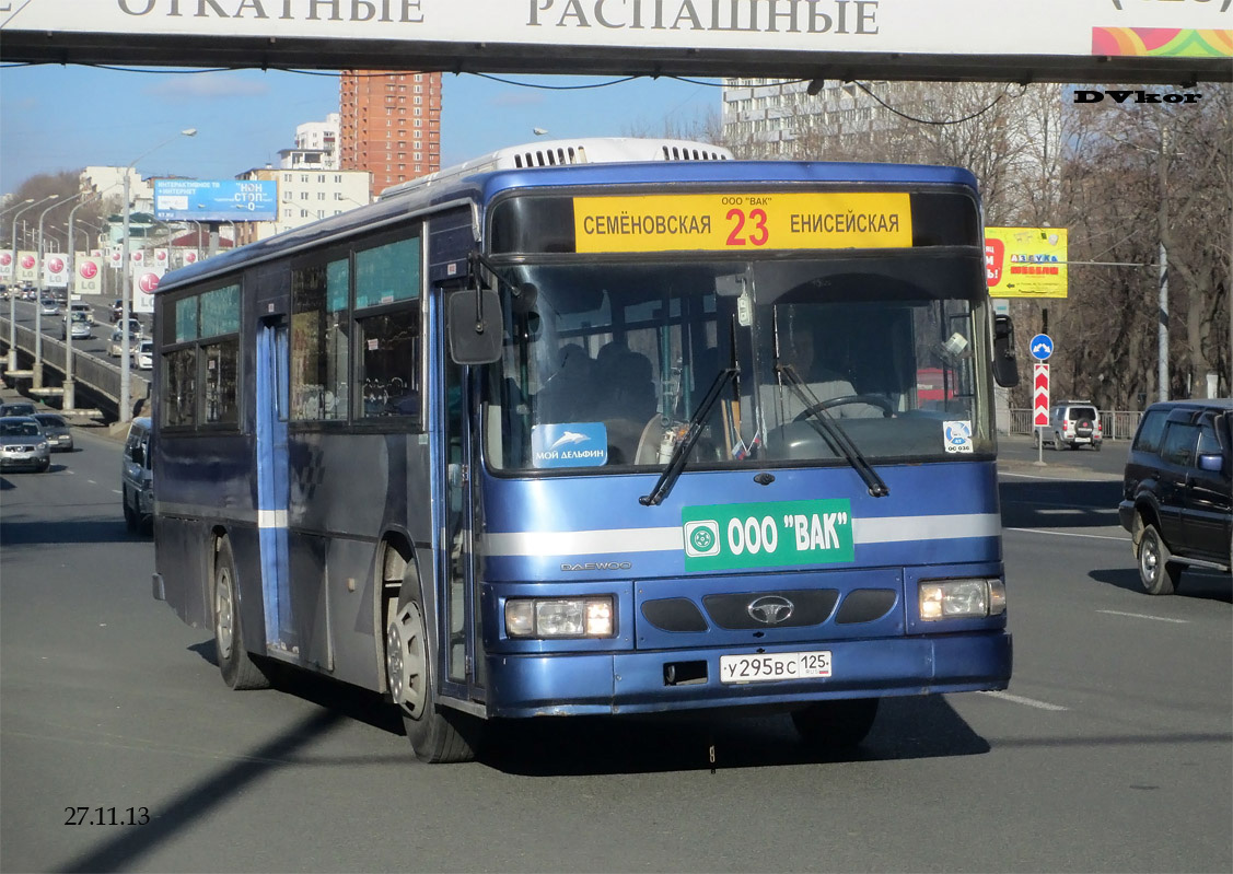 Приморский край, Daewoo BS106 Royal City (Busan) № У 295 ВС 125