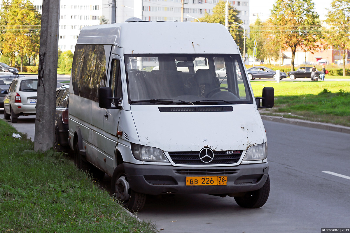 Sankt Peterburgas, 904.663 (Mercedes-Benz Sprinter 413CDI) Nr. ВВ 226 78