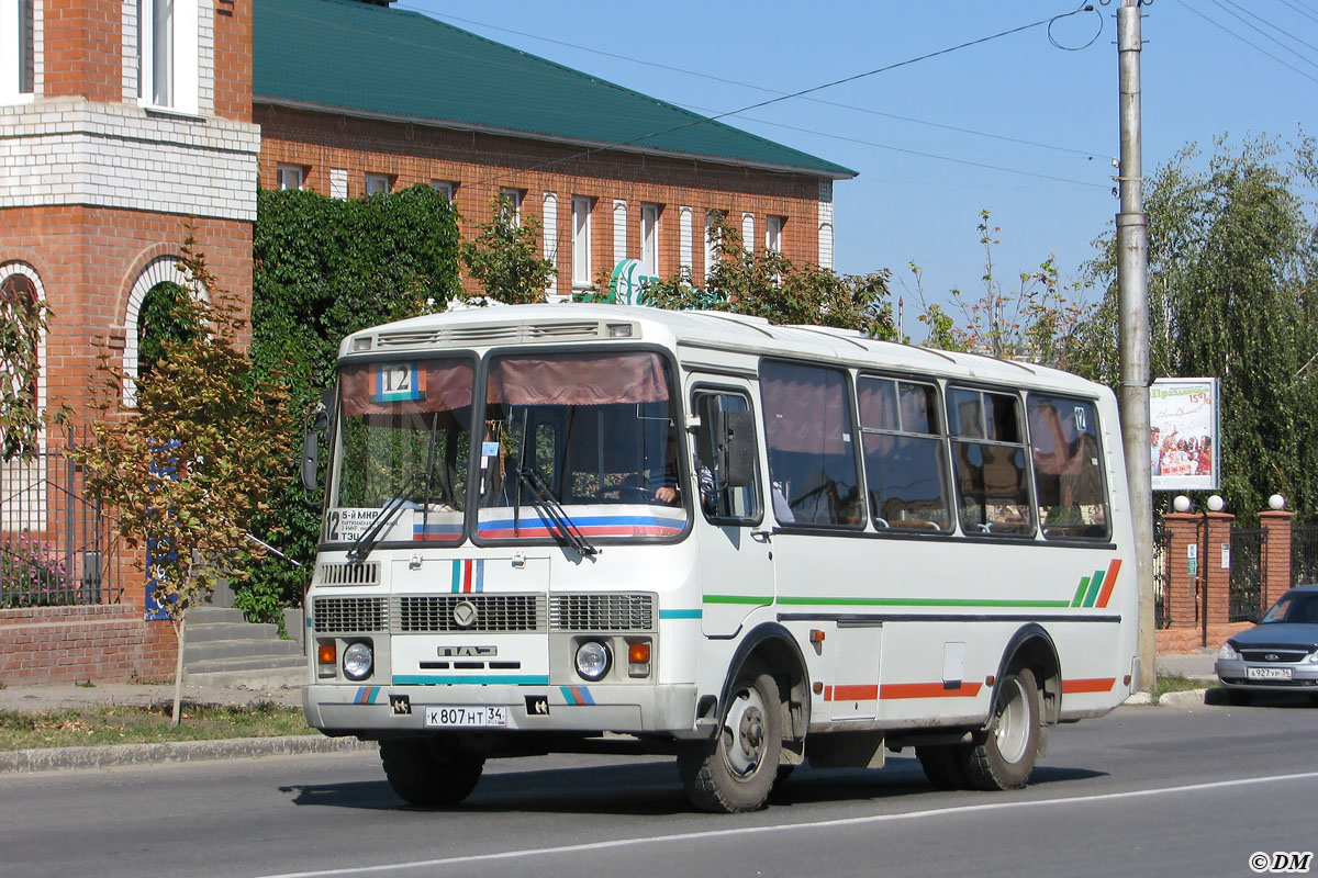 Волгоградская область, ПАЗ-32053 № К 807 НТ 34