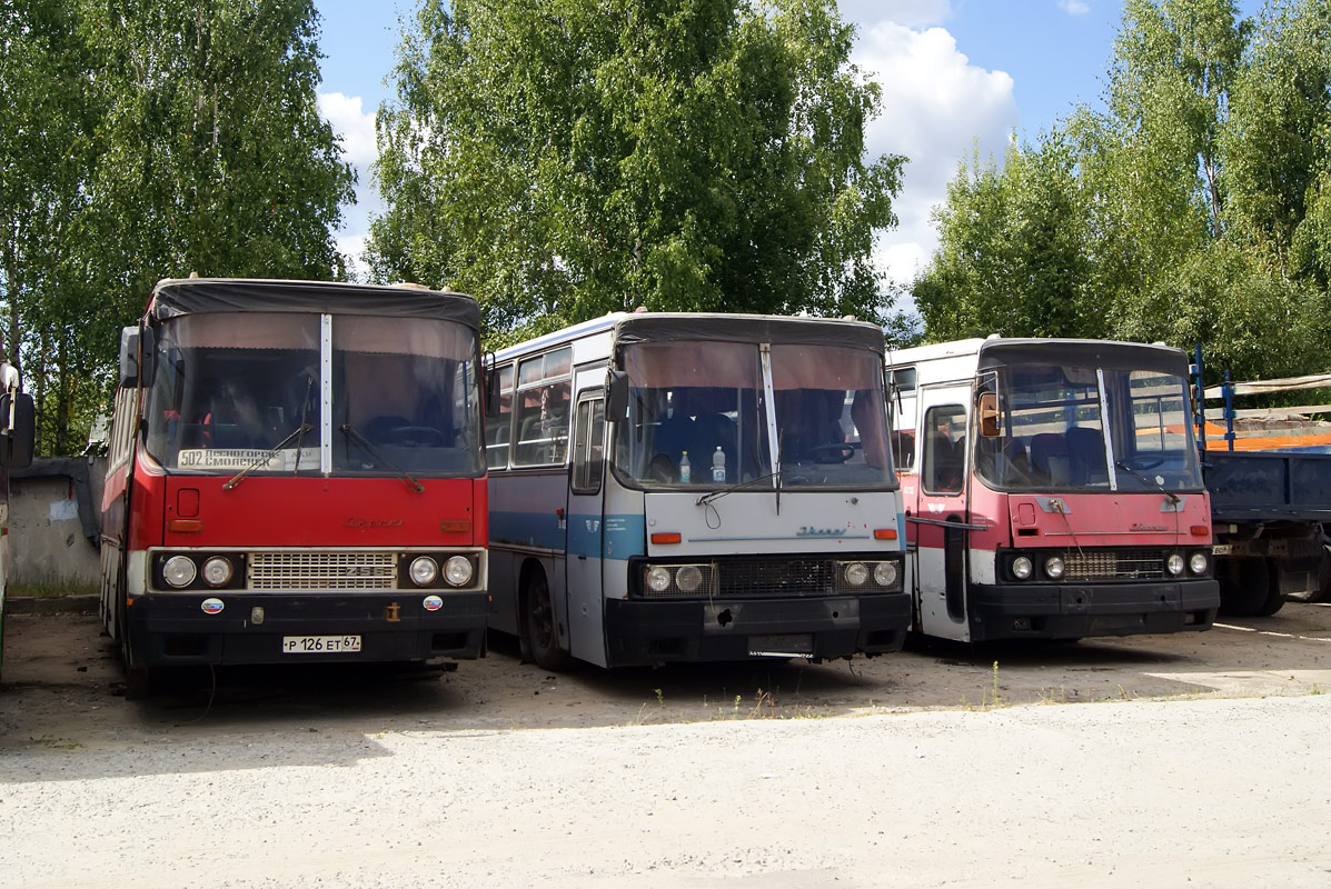 Смоленская область, Ikarus 256.74 № Р 126 ЕТ 67; Смоленская область, Ikarus 256.50V № Р 542 СВ 67; Смоленская область, Ikarus 250.58 № Р 350 АХ 67; Смоленская область — Разные фотографии