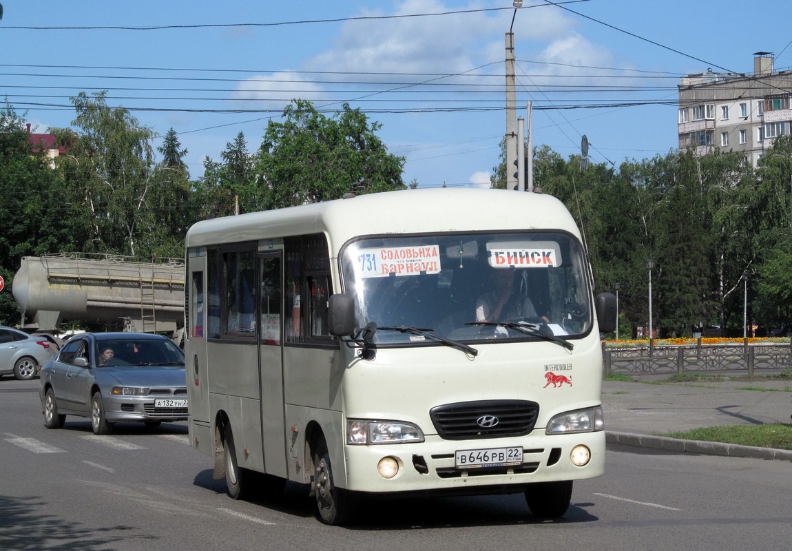 Алтайский край, Hyundai County SWB (РЗГА) № В 646 РВ 22