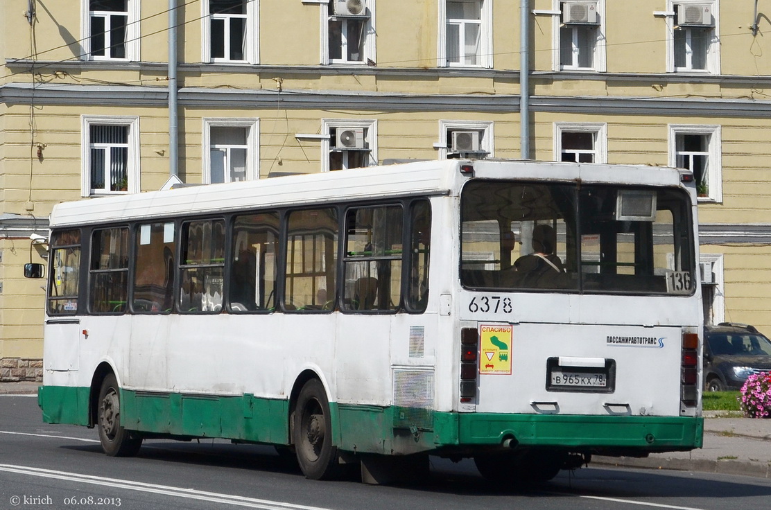 Санкт-Петербург, ЛиАЗ-5256.25 № 6378