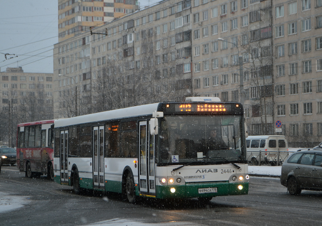 Санкт-Петербург, ЛиАЗ-5292.60 № 2446