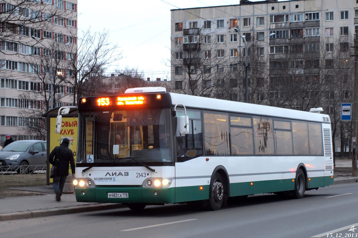 Санкт-Петербург, ЛиАЗ-5292.60 № 2143