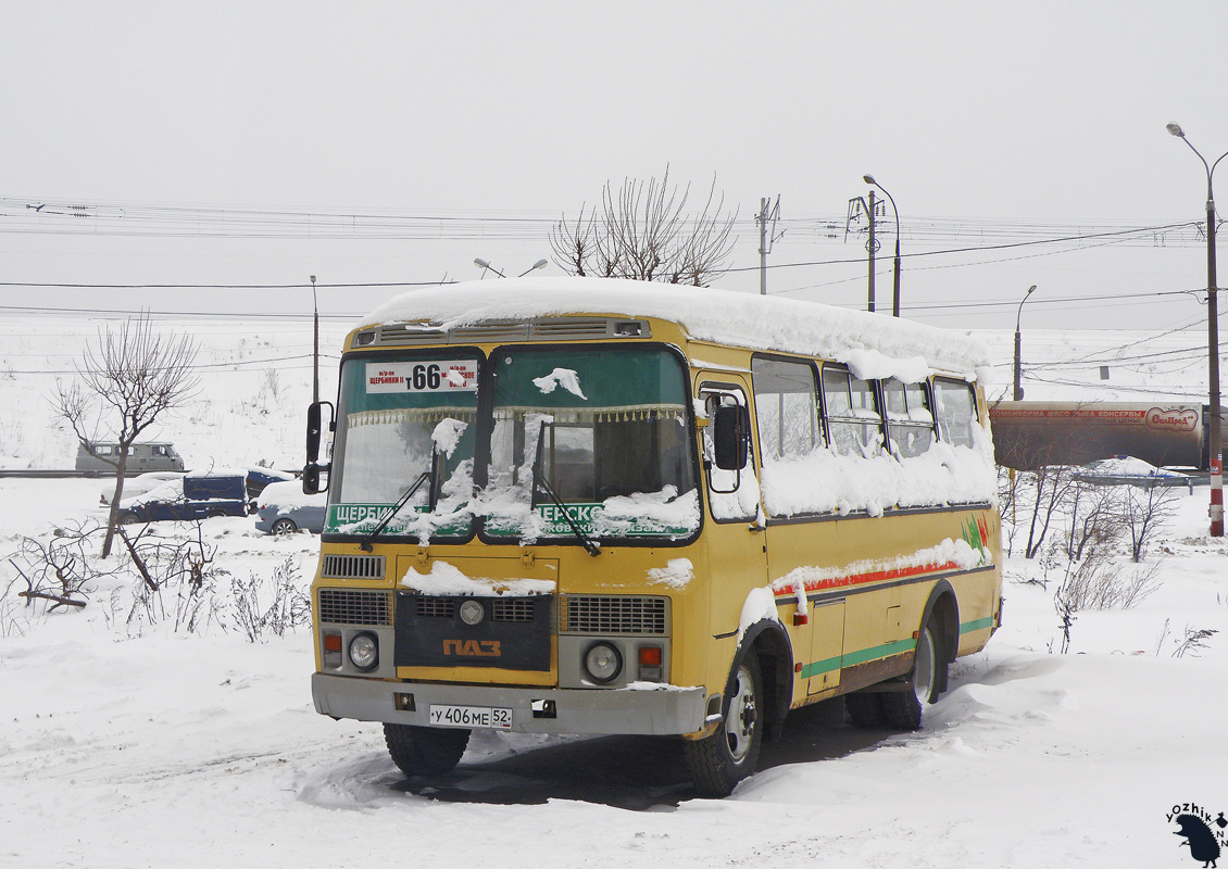 Нижегородская область, ПАЗ-32054 № У 406 МЕ 52