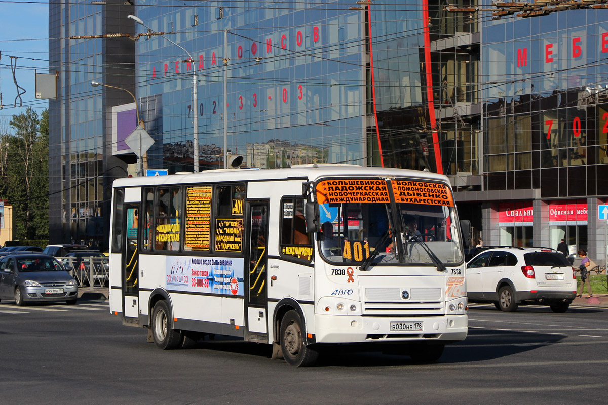 Санкт-Петербург, ПАЗ-320412-05 № 7838