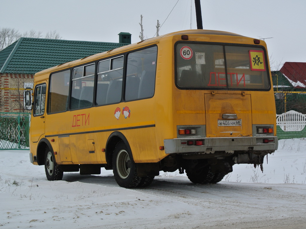 Тамбовская область, ПАЗ-32053-70 № Н 406 НМ 68