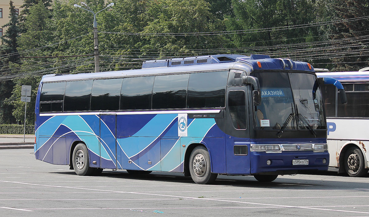 Челябинская область, Kia AM948 Granbird SD I № Е 595 КО 174