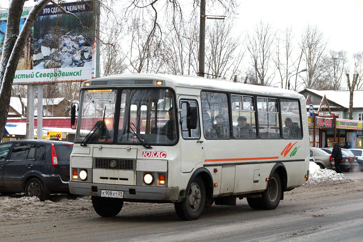 Архангельская область, ПАЗ-32054 № К 908 ХТ 29