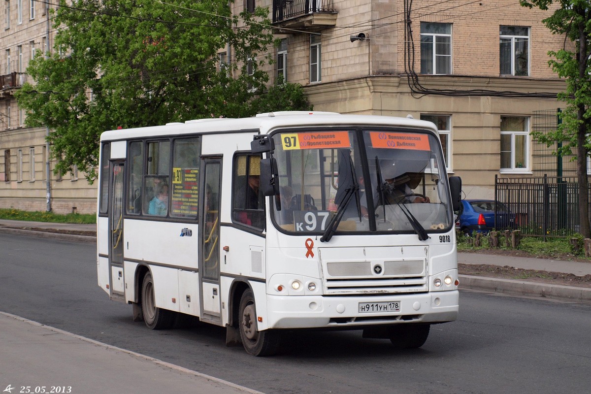 Санкт-Петербург, ПАЗ-320402-05 № 9018