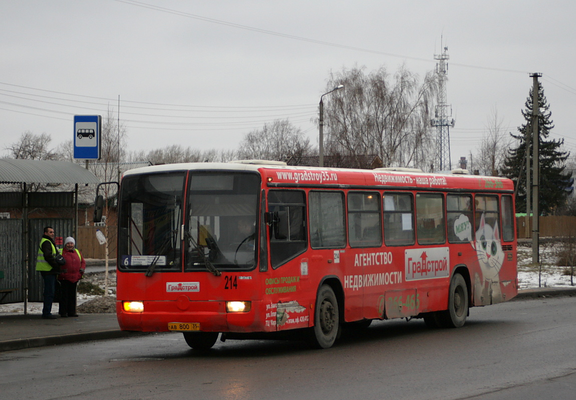 Вологодская область, Mercedes-Benz O345 № 214