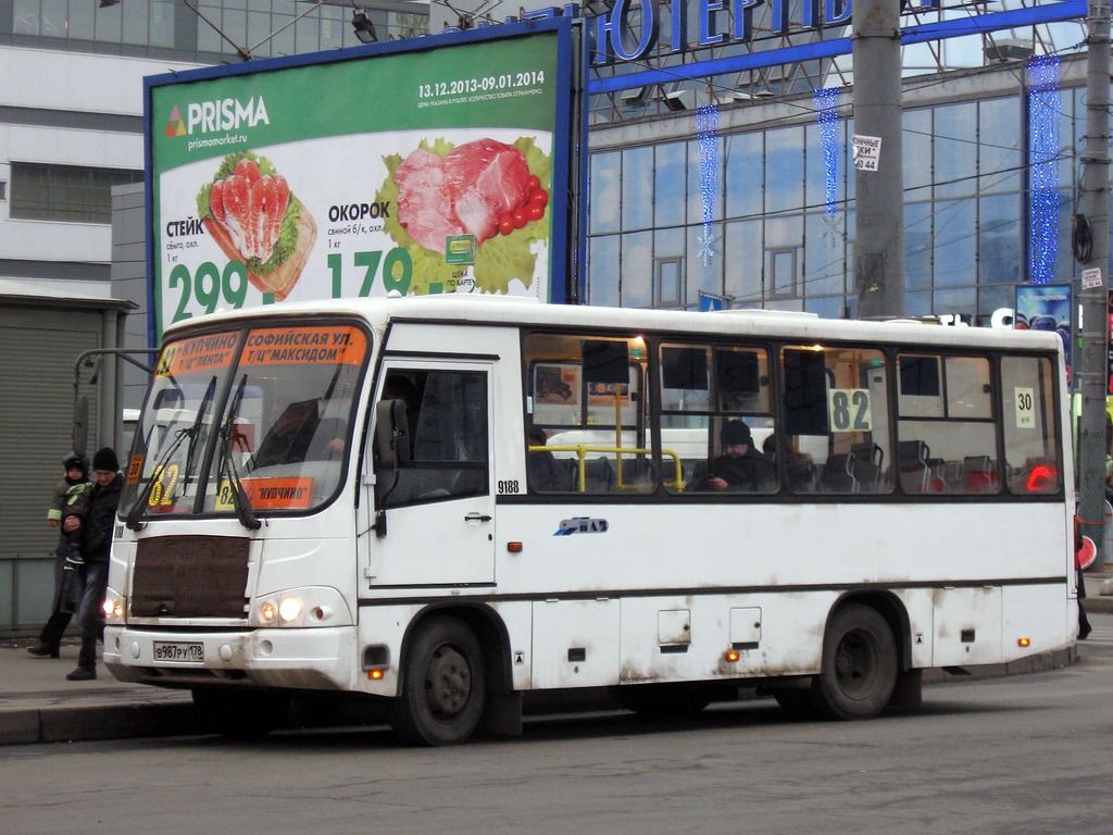 Санкт-Петербург, ПАЗ-320402-05 № 9188