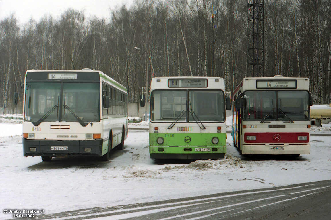 Москва, Ikarus 415.33 № 11410; Москва, ЛиАЗ-5256.25 № 11406; Москва, Mercedes-Benz O325 № 11498