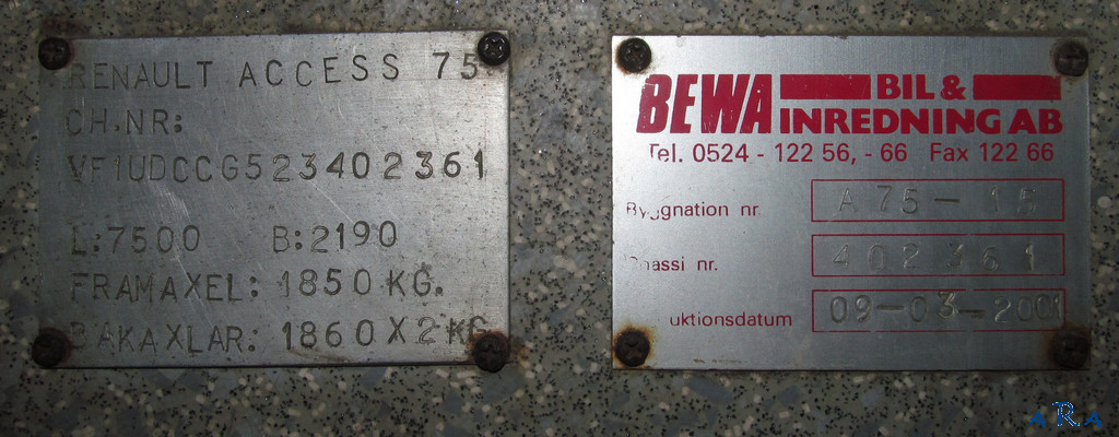 Литва, Bewa Access 75 № GFG 823