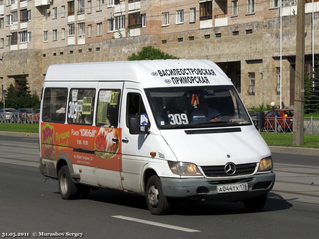 Санкт-Петербург, Mercedes-Benz Sprinter W904 408CDI № А 044 ТХ 178