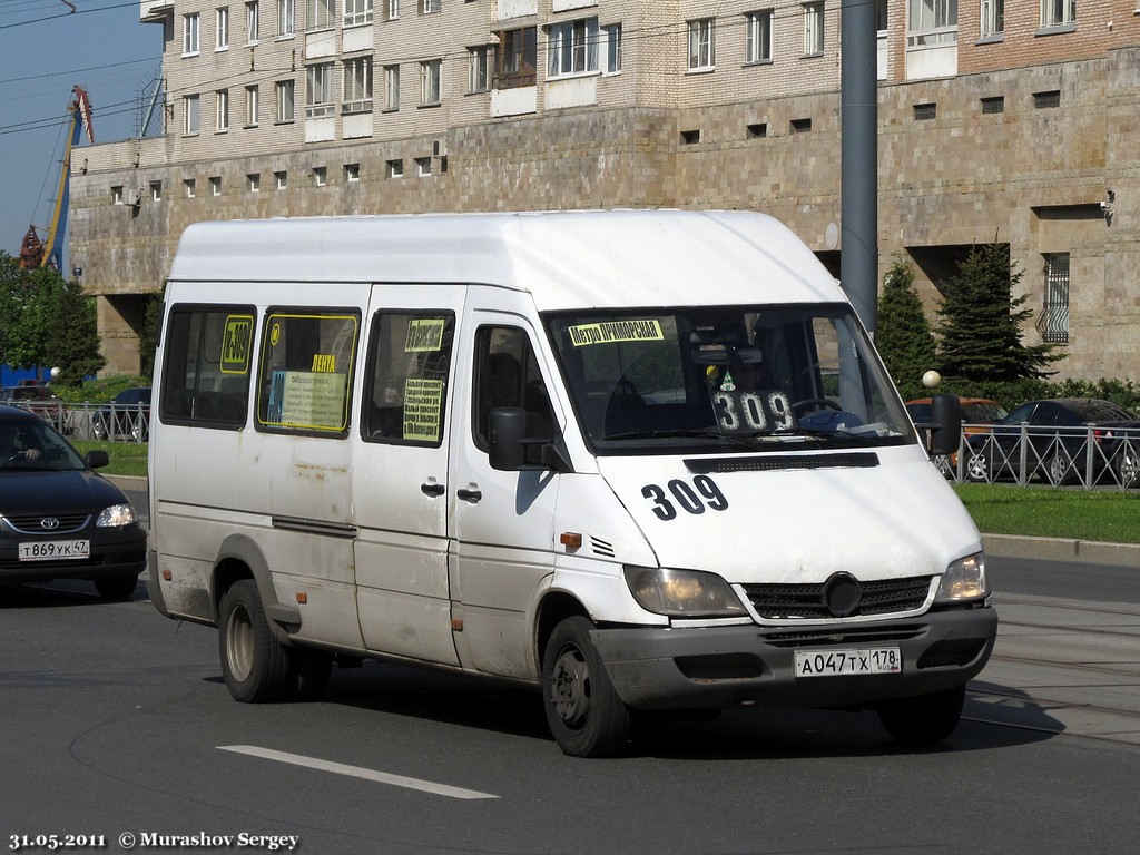 Санкт-Петербург, Mercedes-Benz Sprinter W904 408CDI № А 047 ТХ 178