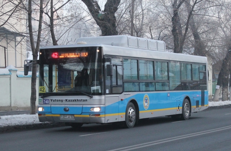 Almaty, Yutong ZK6118HGA Nr. 740