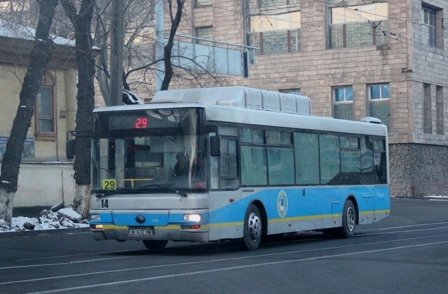 Алматы, Yutong ZK6120HGM № 14