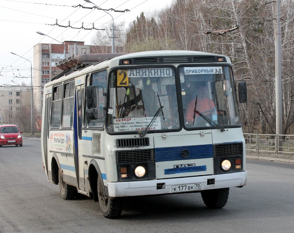 Томская область, ПАЗ-32054 № К 177 ВК 70