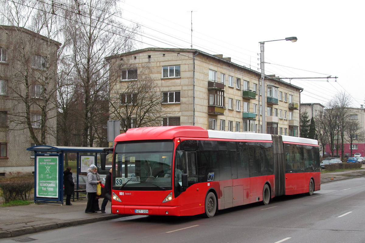 Литва, Van Hool New AG300 № 801