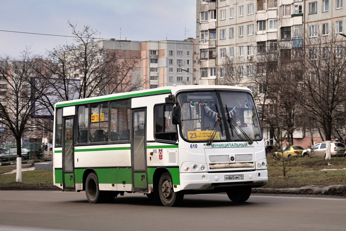 Тульская область, ПАЗ-320402-03 № 610