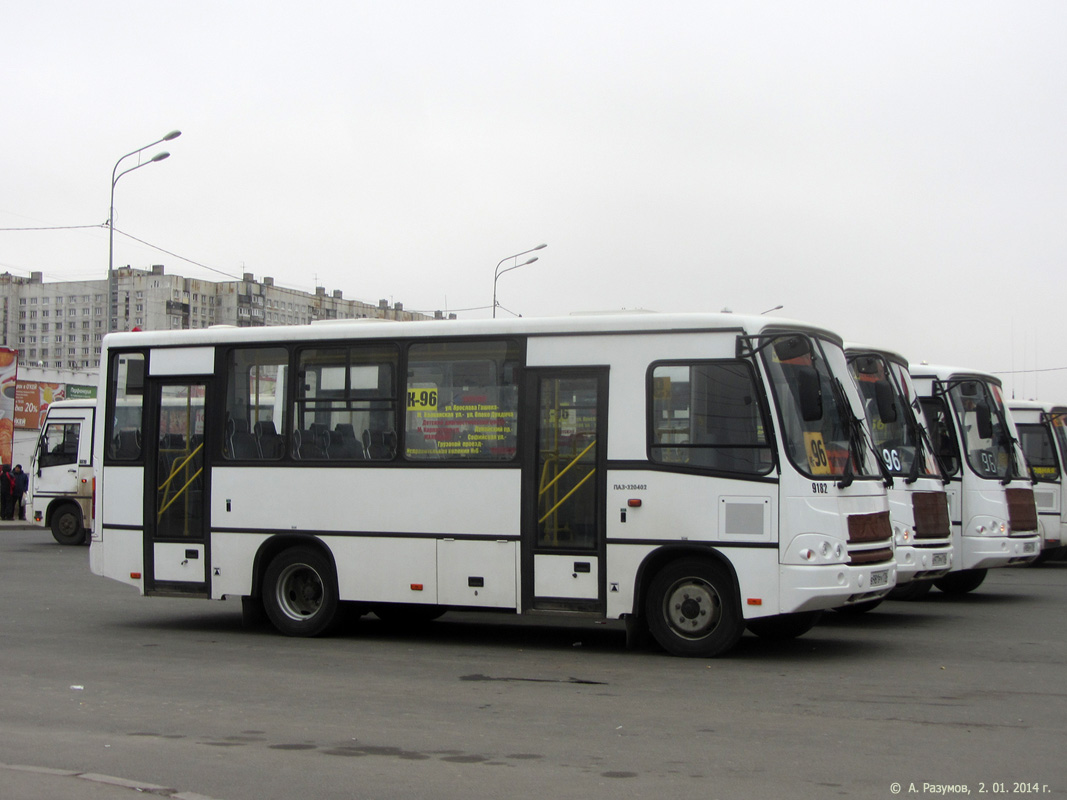 Санкт-Петербург, ПАЗ-320402-05 № 9182