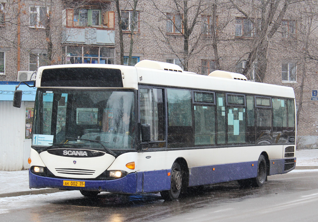 Вологодская область, Scania OmniLink I (Скания-Питер) № АК 002 35