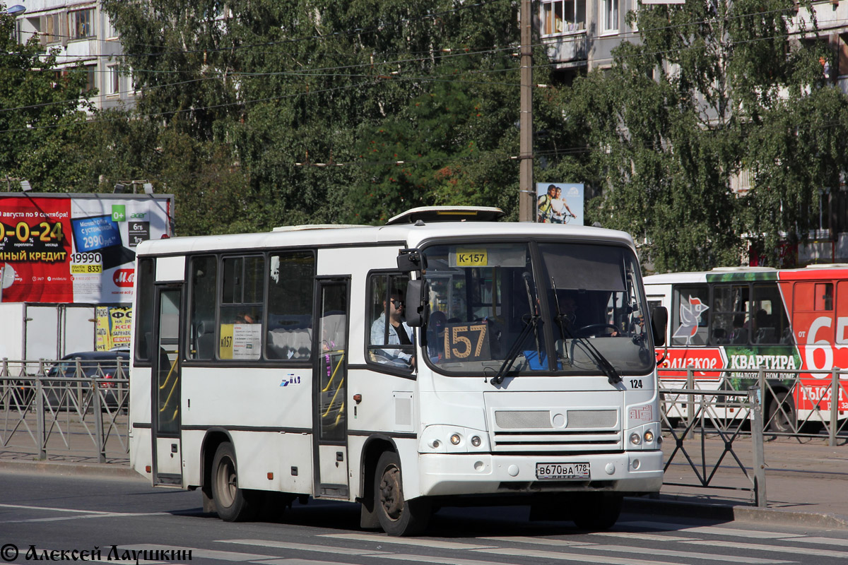 Санкт-Петербург, ПАЗ-320402-03 № 124