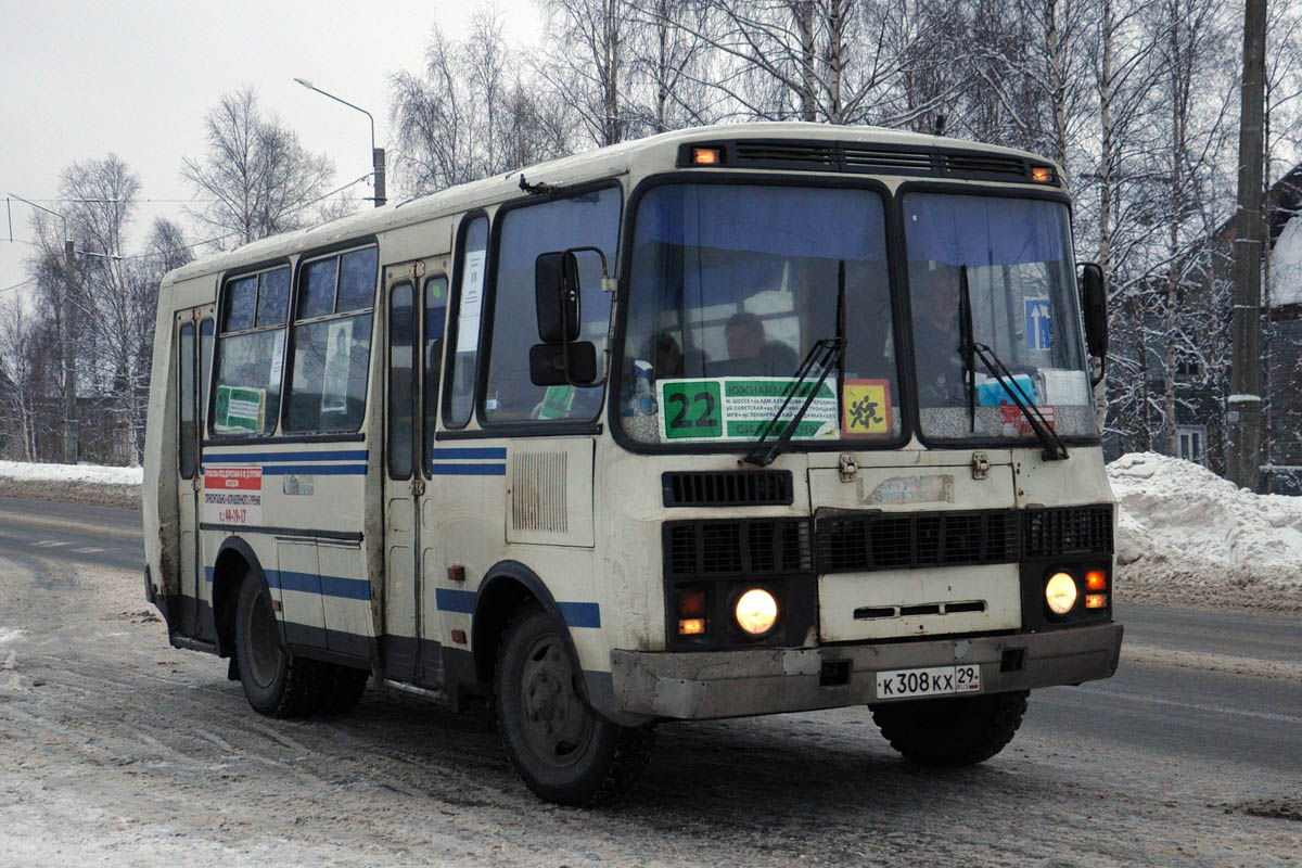 Архангельская область, ПАЗ-32054 № К 308 КХ 29