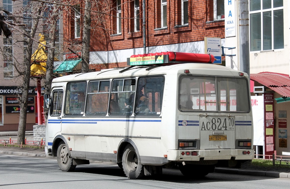 Томская область, ПАЗ-32054 № АС 824 70