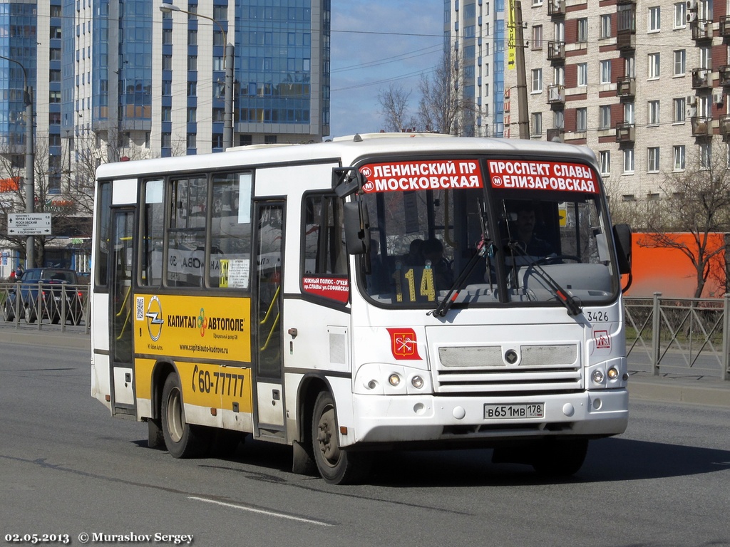 Санкт-Петербург, ПАЗ-320402-05 № n426