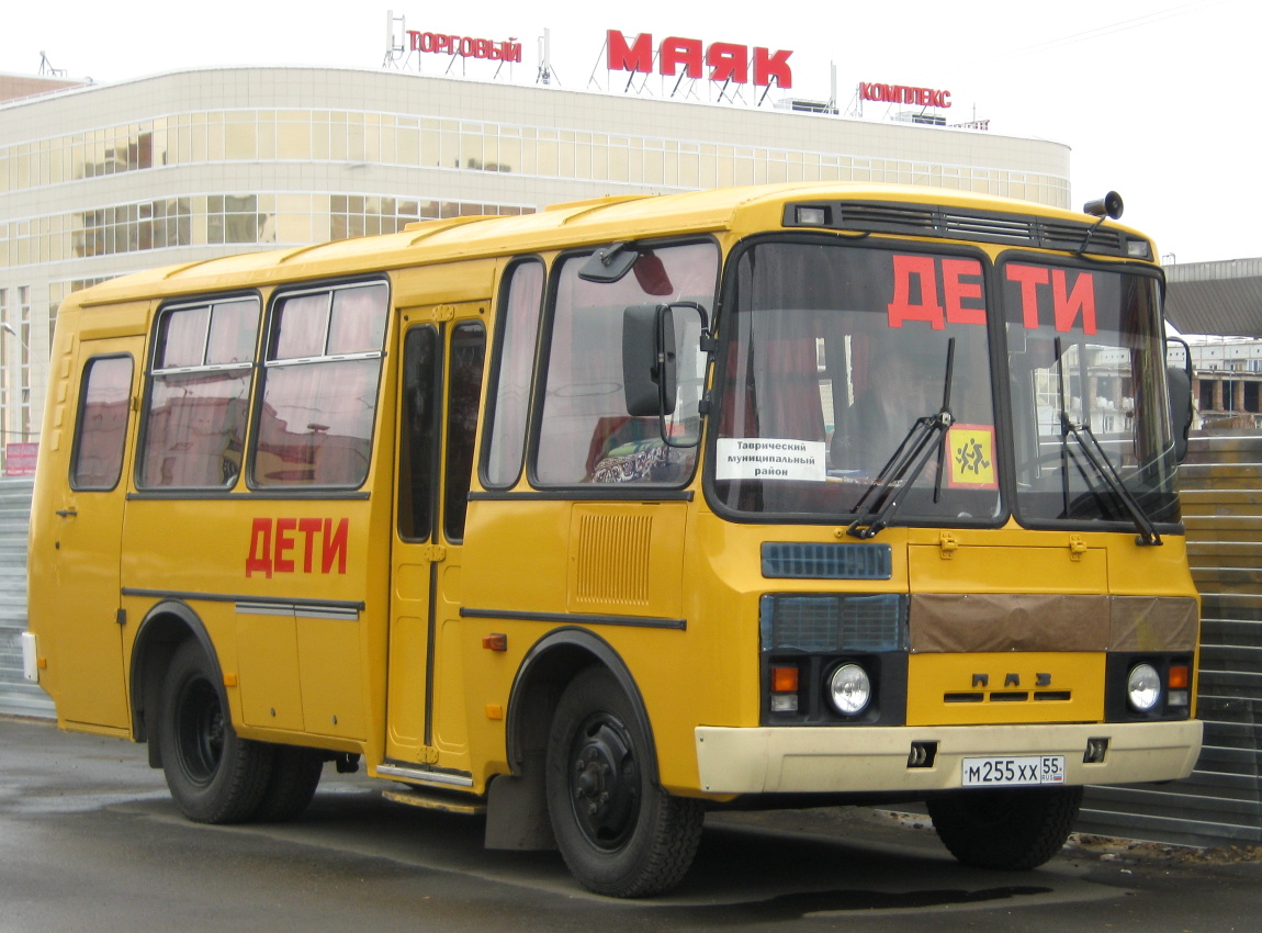 Омская область, ПАЗ-32053 № М 255 ХХ 55