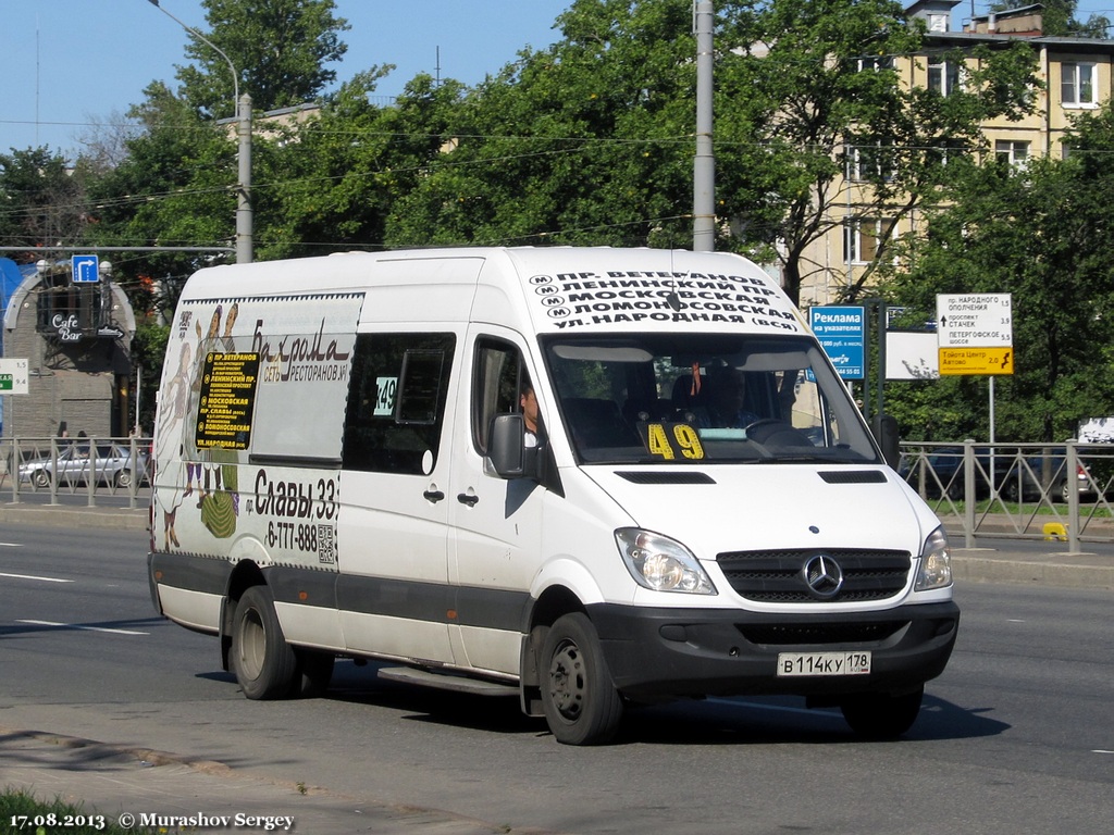 Санкт-Петербург, Луидор-22360C (MB Sprinter) № В 114 КУ 178