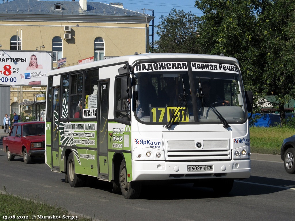 Санкт-Петербург, ПАЗ-320402-03 № В 602 ВН 178