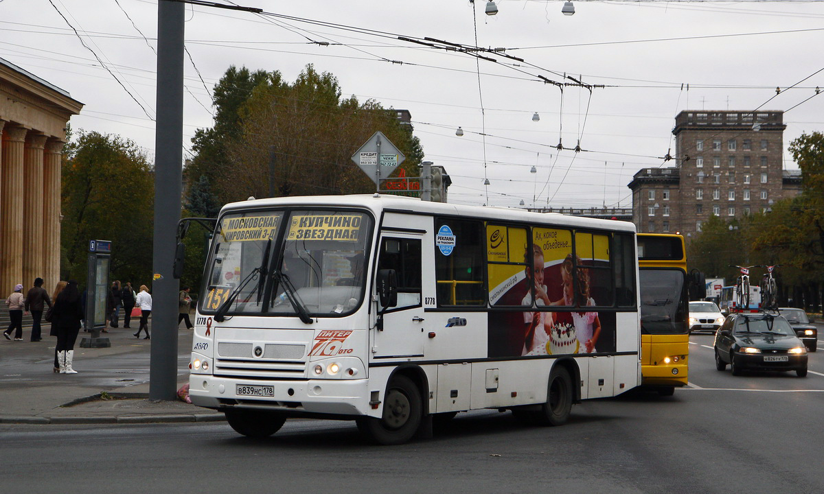 Санкт-Петербург, ПАЗ-320402-05 № 8778