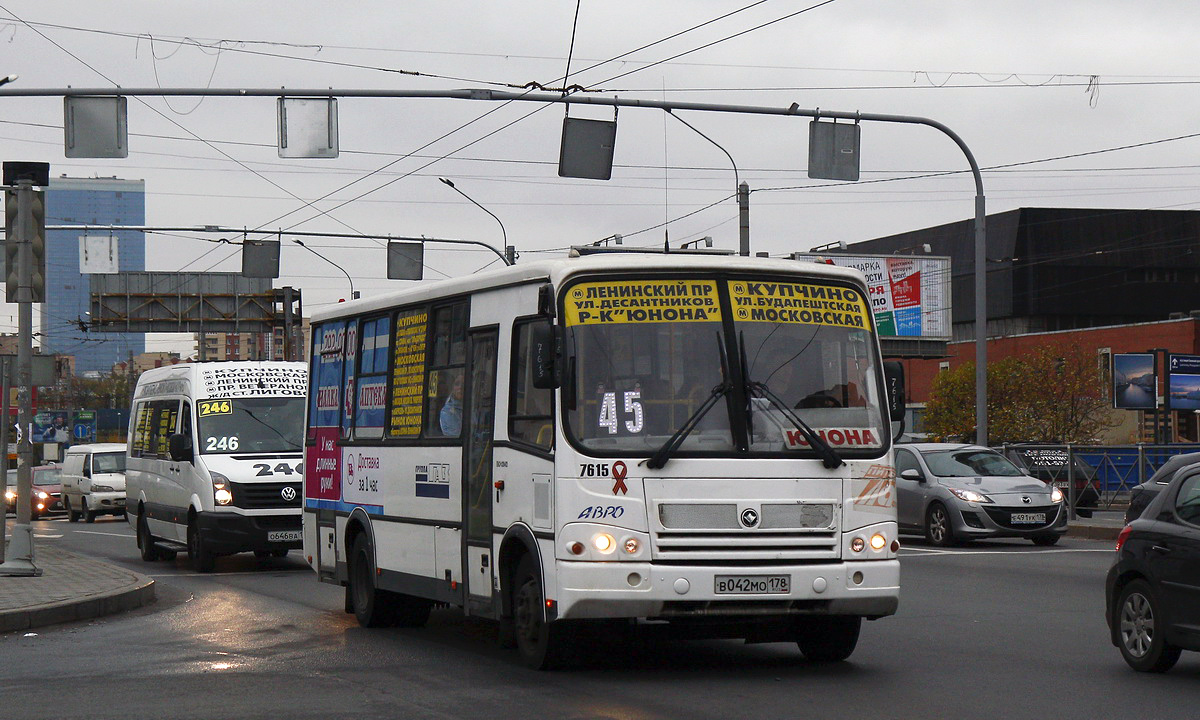 Санкт-Петербург, ПАЗ-320412-05 № 7615