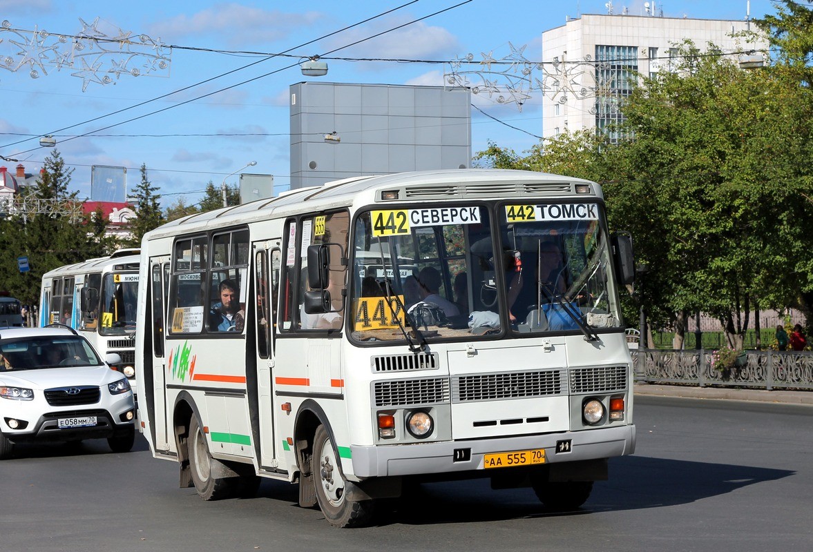 Томская область, ПАЗ-32054 № АА 555 70